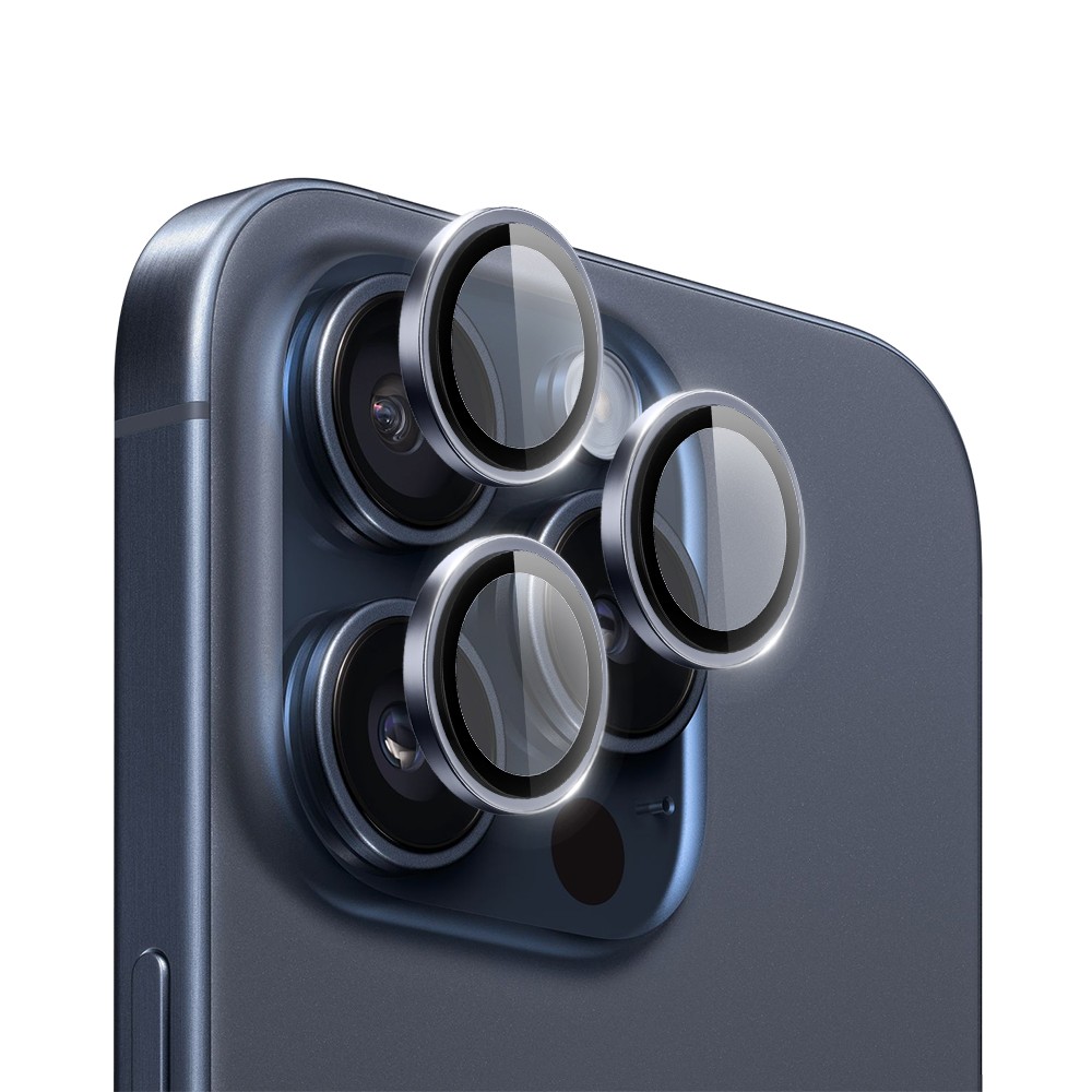 WiWU PVD Two Color Easy Installation Sapphire Lens Guard LG-003 for IP15 Pro Max